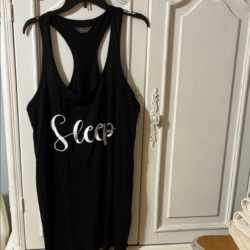 Victoria's Secret Black Sleep Tank Top